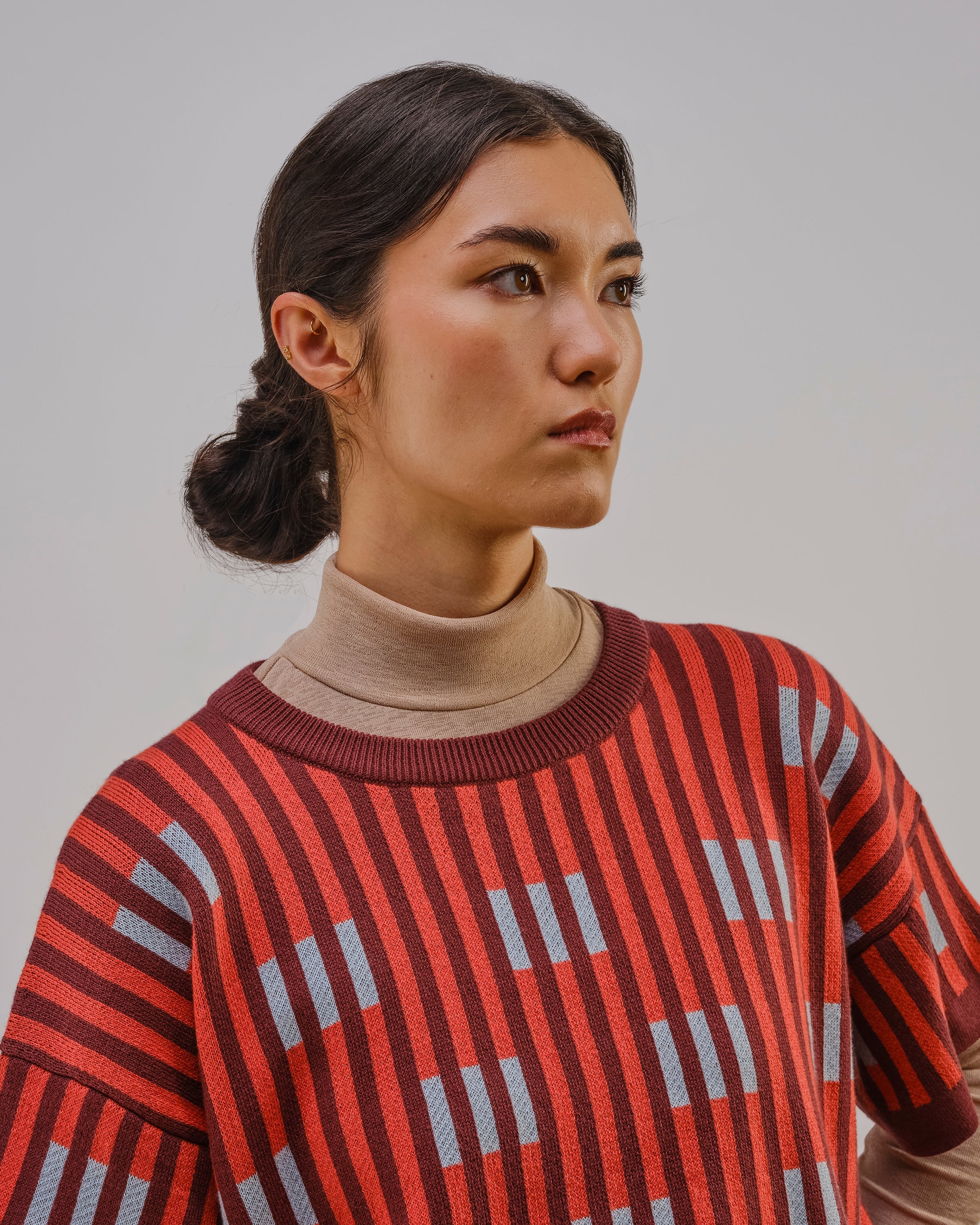 Bauhaus Short Sleeve Sweater Tee - Mercury