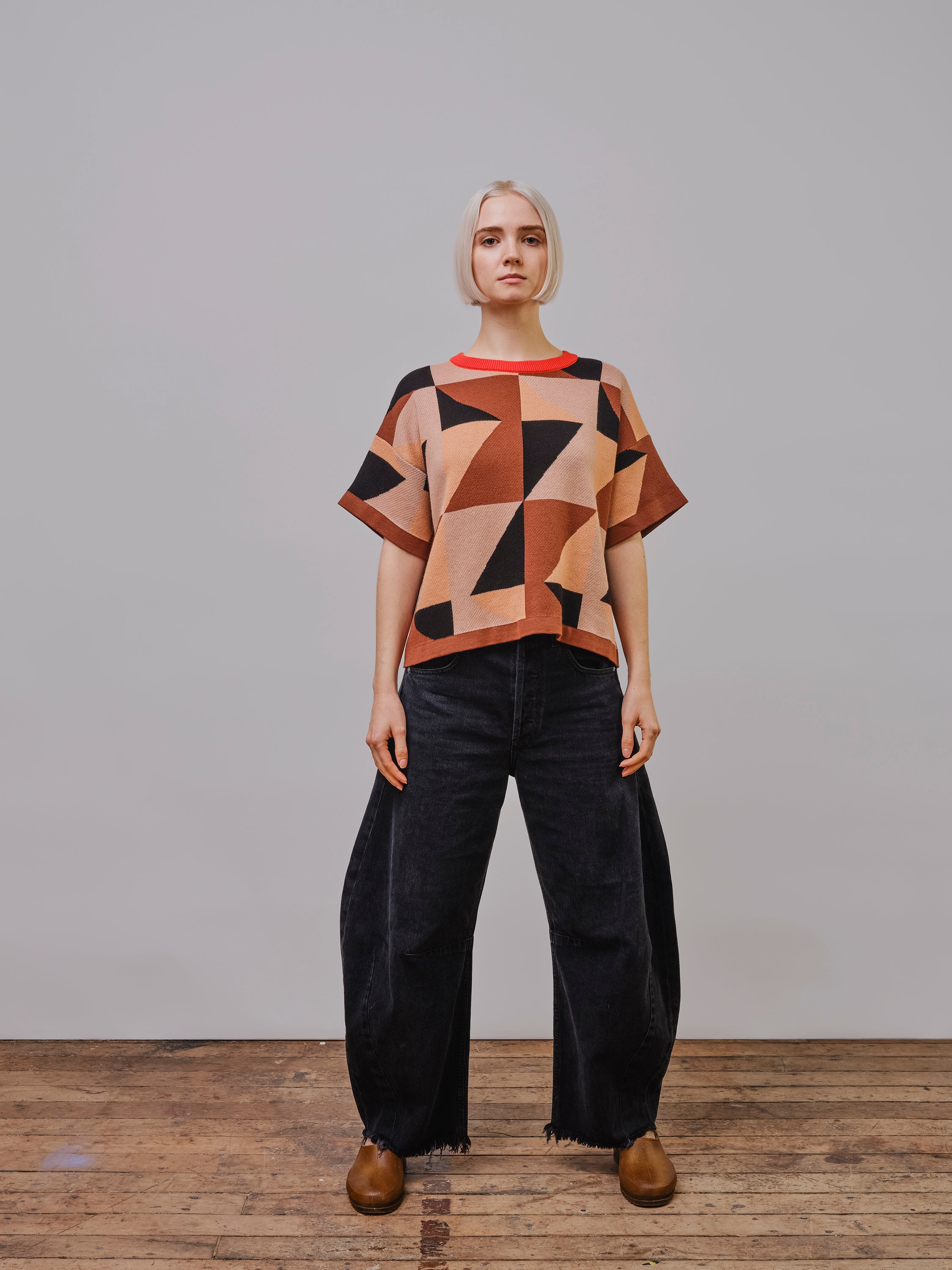 Calder Sweater Tee - Heloconia