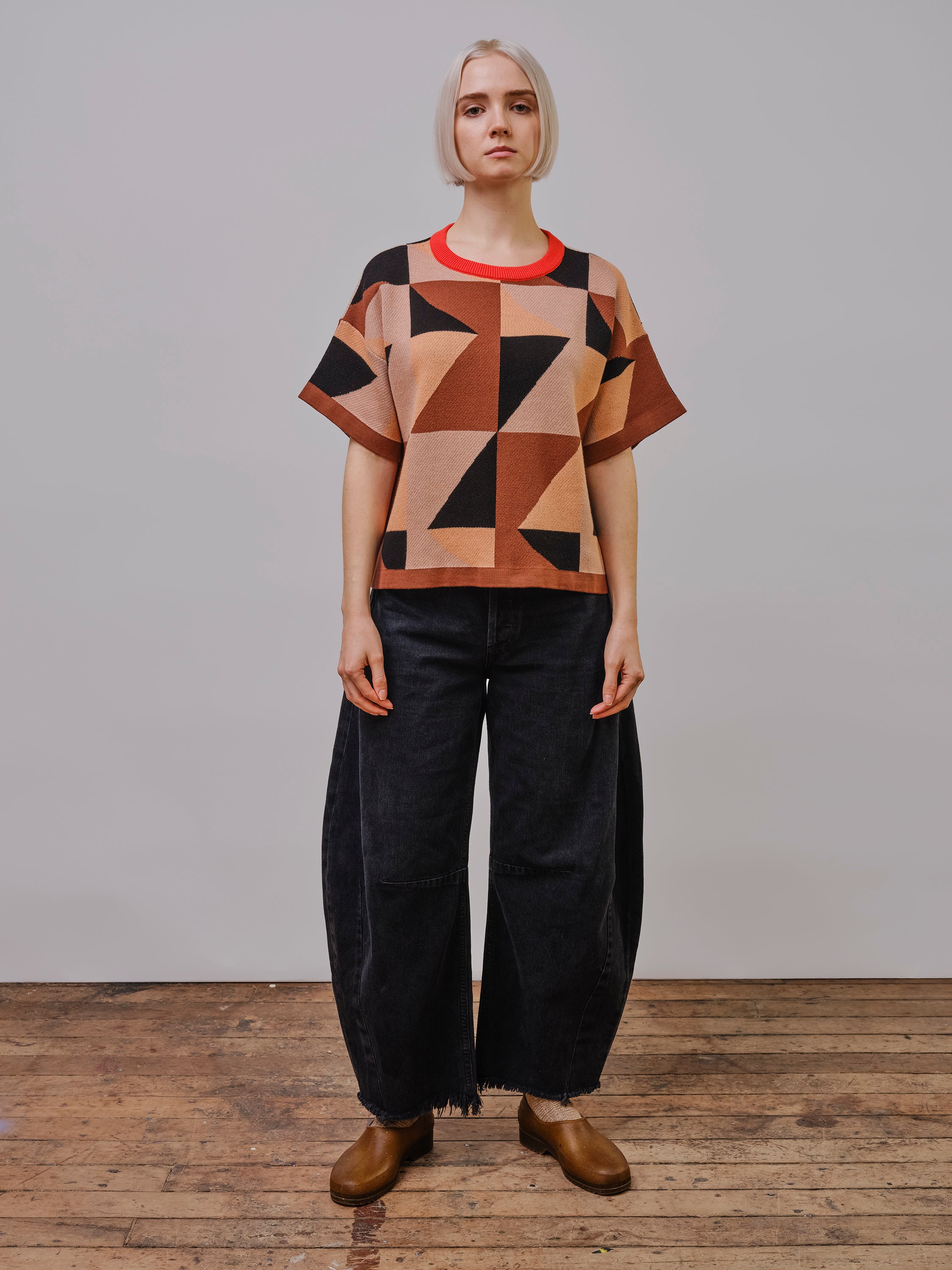 Calder Sweater Tee - Heloconia