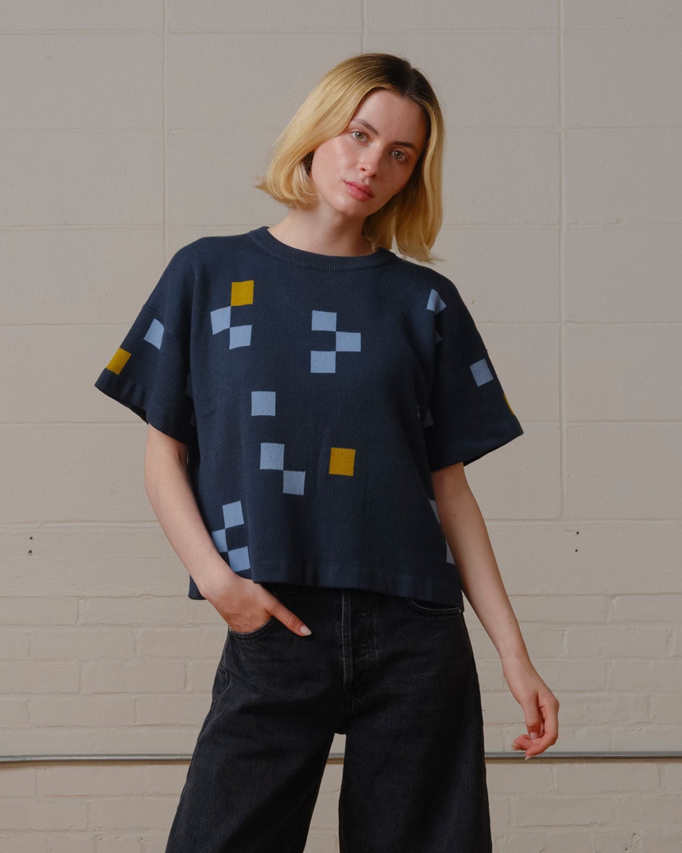 Albers Short Sleeve Sweater Tee - Cordierite