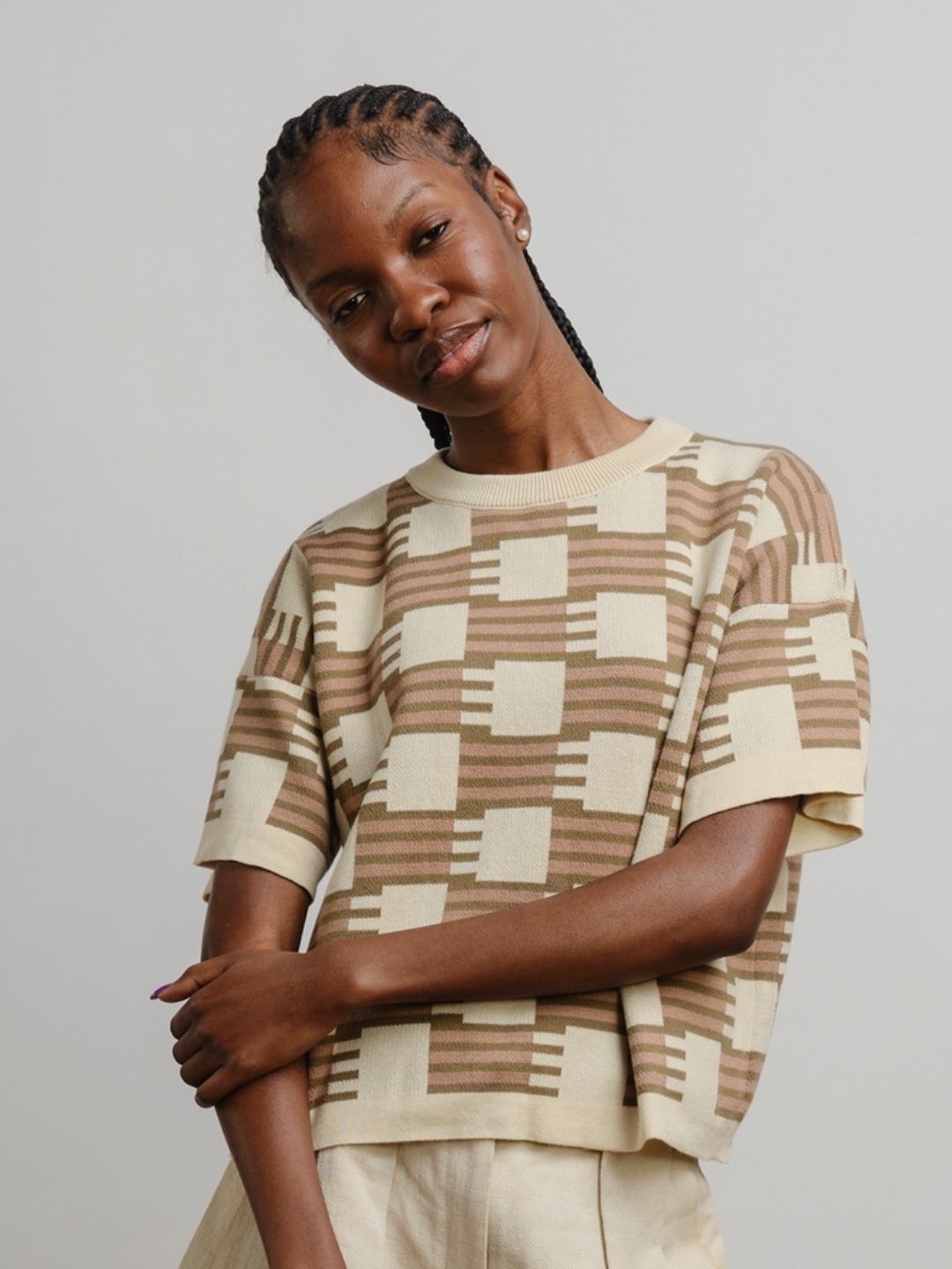 Otti Sweater Tee - Umber