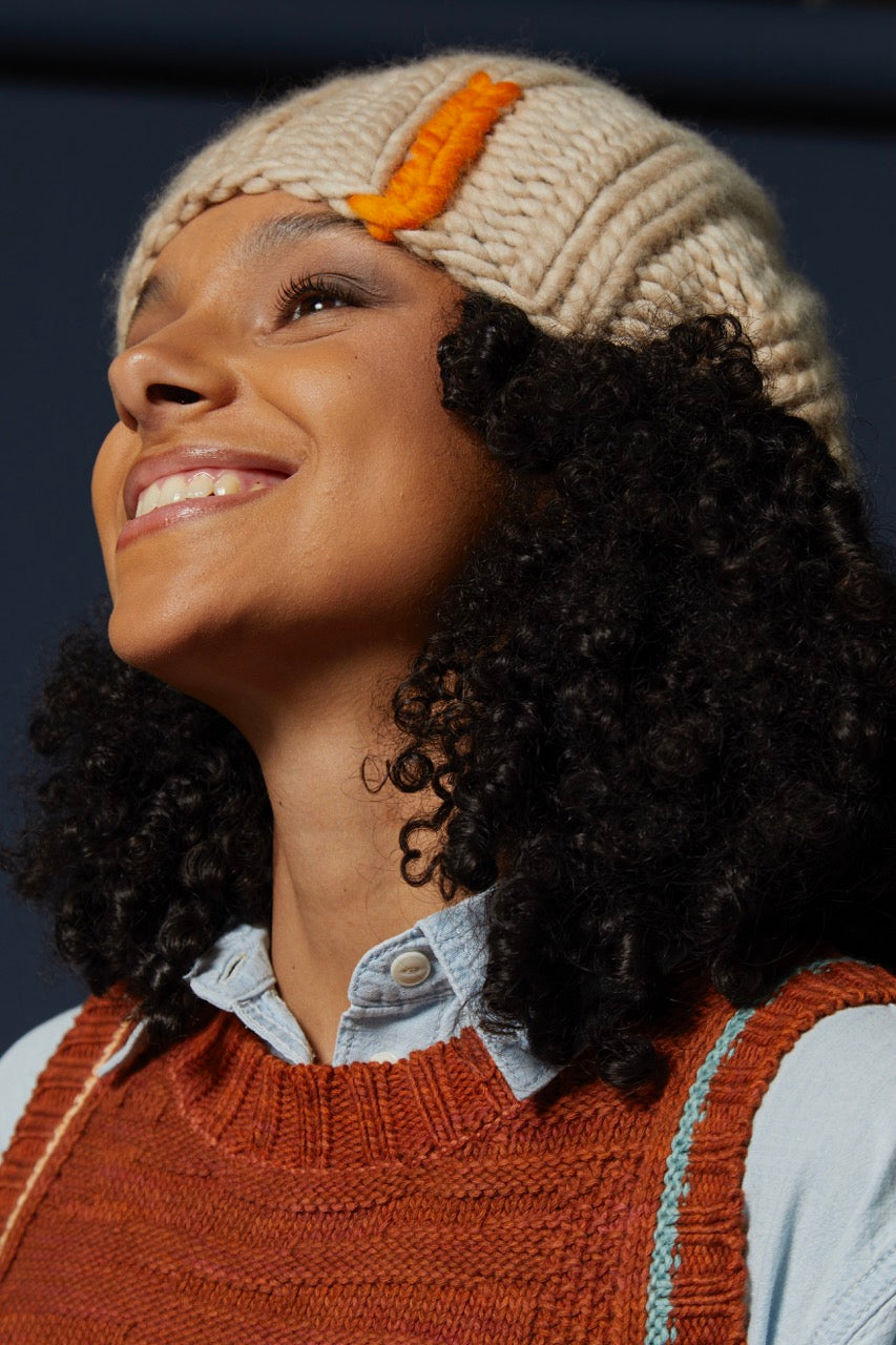 Riley Chunky Beanie - Cream