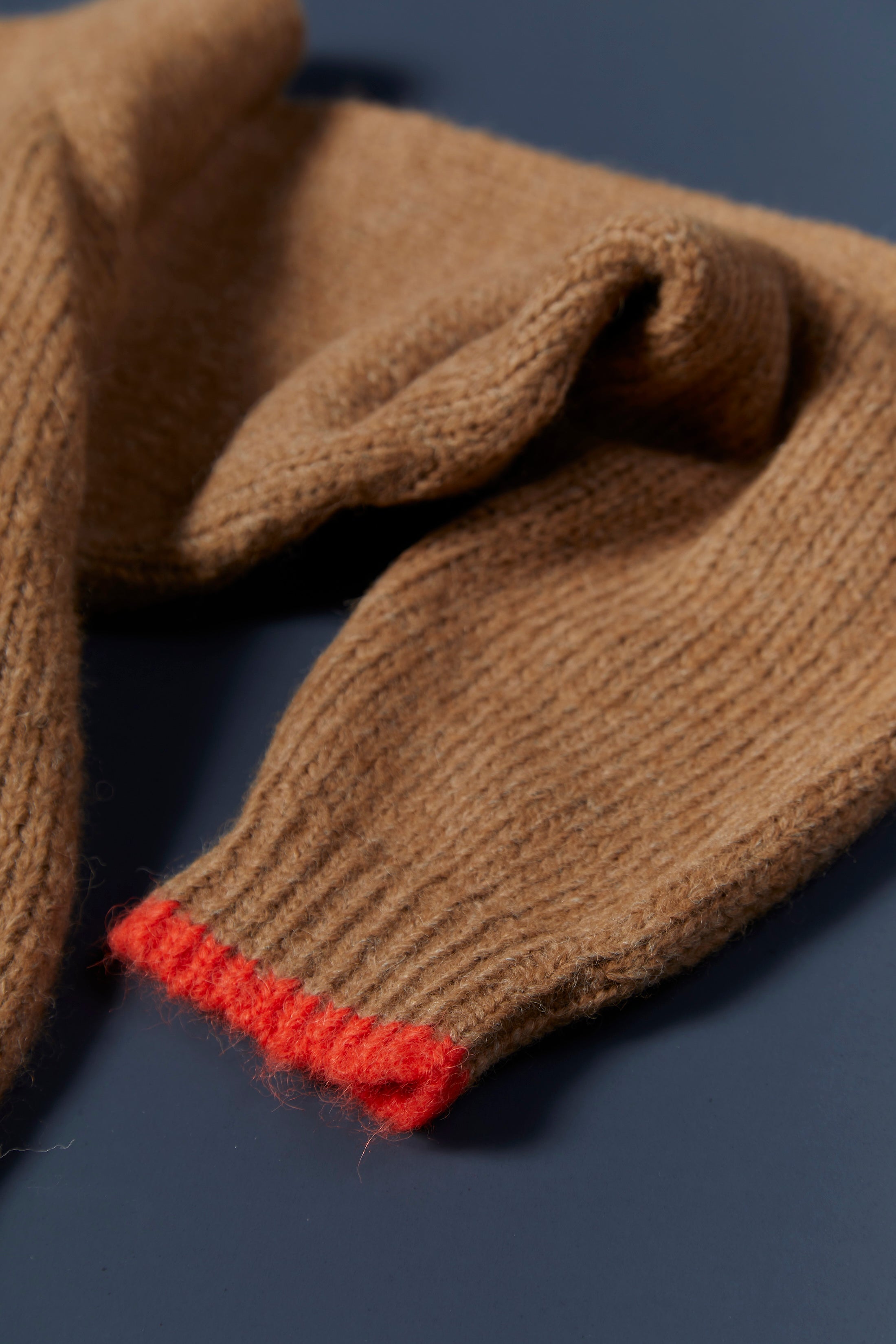 Riley Stripe Boxy Cardigan - Caramel