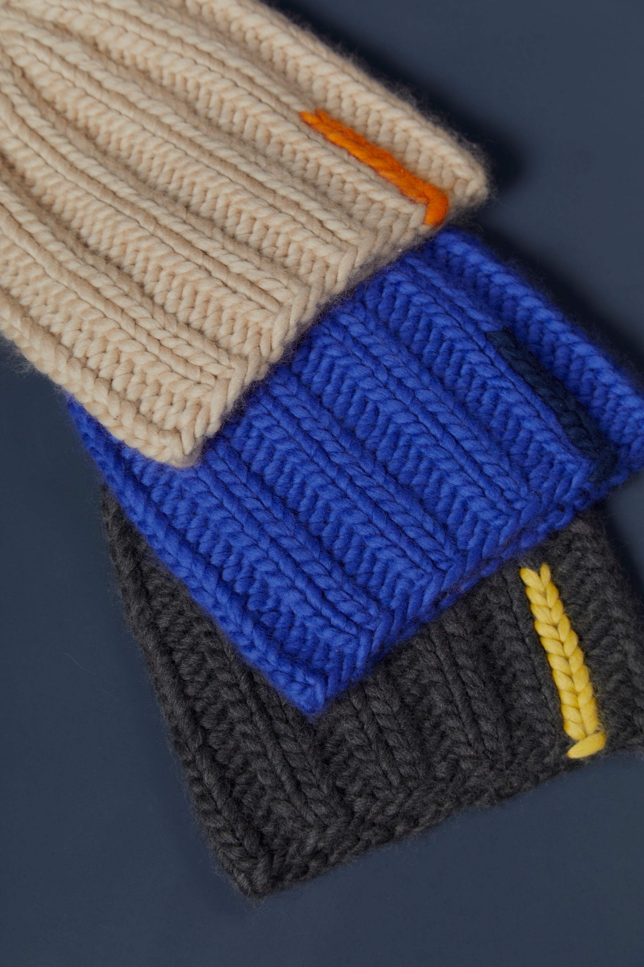 Riley Chunky Beanie - Cobalt