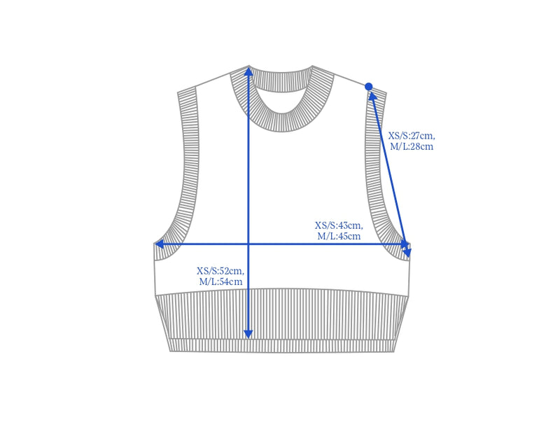 Cotton Remainder Knitted Vest | Pure